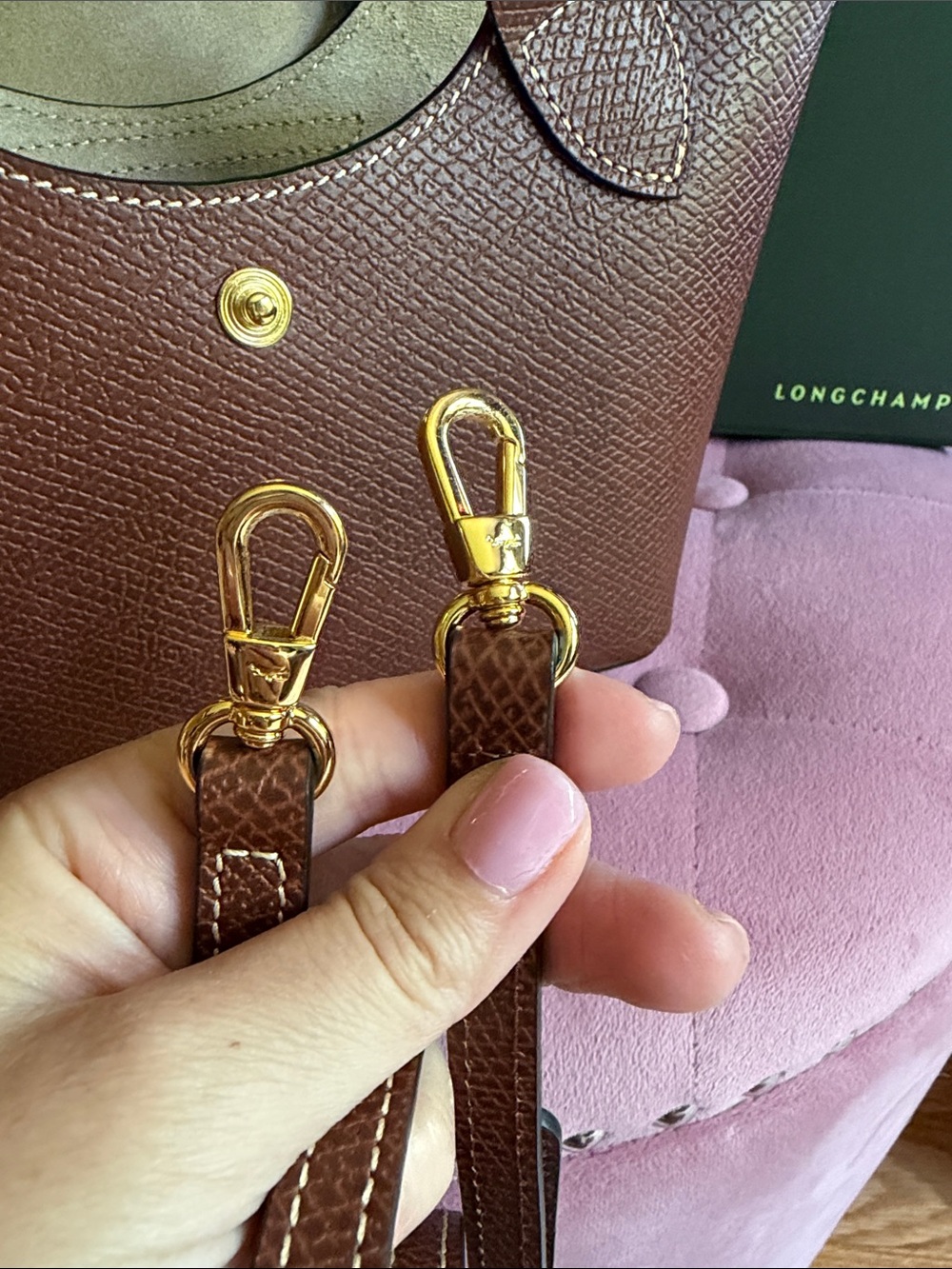 Longchamp Epure Small bag in brown - Picture 5 of 7